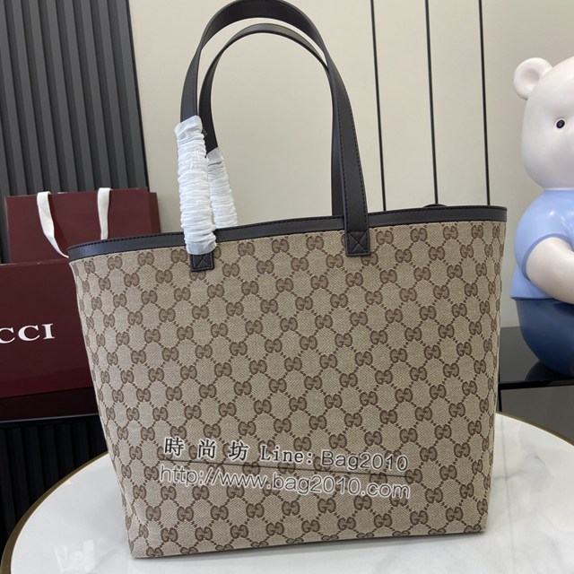 Gucci專櫃古馳最新款Totissima系列中號托特包字母肩背包 jh1963型號：788203